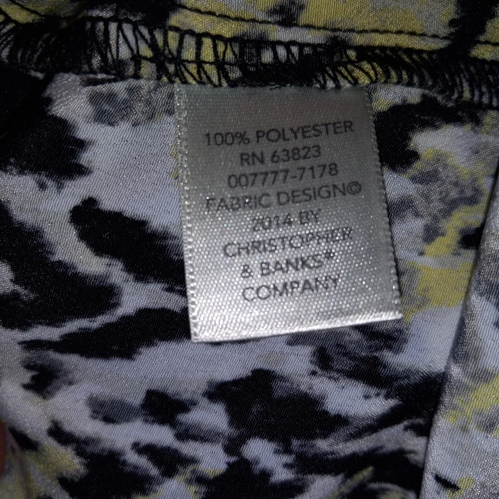 CJ Banks sleeveless animal print Sleeveless Top Size 1X